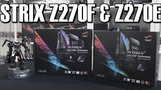 Asus Strix Z270E and Z270F Kaby Lake Motherboard Review amp Comparison [upl. by Aneloc]