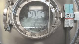 Washing a Queen Size Comforter in a 40 lb Capacity Milnor Front Load Washer [upl. by Callas]