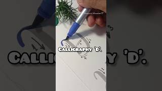 Calligraphy with brush pen 😍🎉satisfying calligraphy lettering shorts [upl. by Karena]