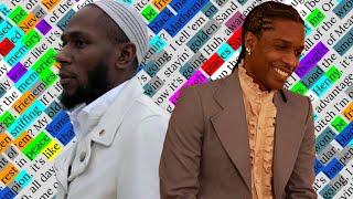 AAP Rocky amp Mos Def Back Home  Rhyme Scheme Highlighted [upl. by Nal121]