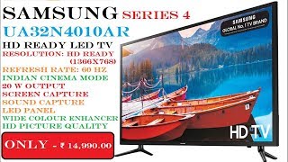 Samsung UA32N4010AR 32Inch Series 4 HD Ready LED TV Unboxing amp Review [upl. by Justine919]