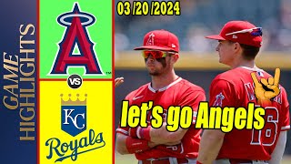 Los Angeles Angels vs Kansas City Royals Spring Training Highlights 32024  MLB Highlights [upl. by Airehtfele393]