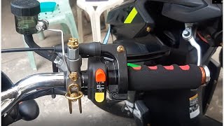 Yamaha quick throttle installation sa kawasaki barako [upl. by Camey710]