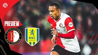 PREVIEW 📊  Feyenoord  RKC Waalwijk  Eredivisie 22 [upl. by Ainnet]