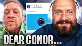 MY RESPONSE  Conor McGregor vs True Geordie [upl. by Noedig]