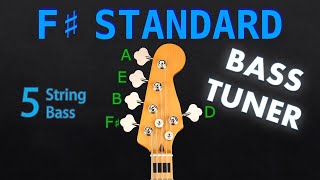 F STANDARD  5 STRING BASS Tuning Tuner [upl. by Elay]