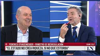 Federico Sturzenegger quotAl gobierno le sobra corajequot [upl. by Eppesiug]