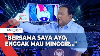 Presiden Prabowo Mau Bangun Pemerintahan Bersih Bersama Saya Ayo Enggak Mau Minggir [upl. by Eimoan]