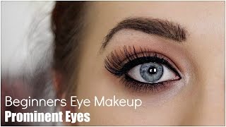 Beginner Eye Makeup For Prominent Eye [upl. by Pelligrini]