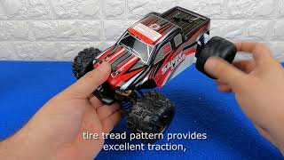 Super Mini Monster Trucks Deerc 9300 118 Under  80 4wd Rc Car Unboxing Review 2 Battery Powerful [upl. by Alyssa446]