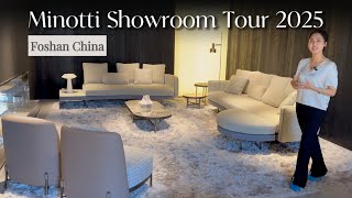 Exclusive Minotti Furniture Showroom Tour 2025 Foshan China [upl. by Eillod]