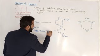 Reactions of phenol  Sulphonation of phenol  12th Class chemistry  chno11 [upl. by Revlys]