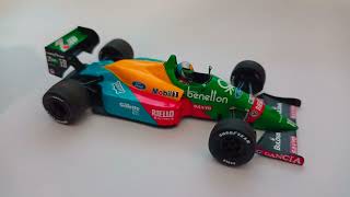 Minichamps Benetton B188 143 Scale Model F1 Car Review [upl. by Sergio]