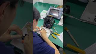 Splicing machine workshop loss test splicer communication [upl. by Iruam]