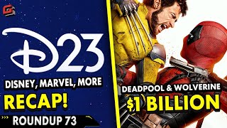 D23 RECAP Disney Animation Pixar Marvel Box Office More  GG Roundup 73 [upl. by Oika]