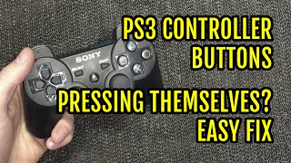 PS3 controller buttons pressing themselves fix  YouTube [upl. by Eelra136]