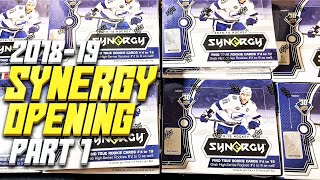 I AM CRAZY 201819 Upper Deck Synergy Hockey 11 Hobby Box Break Part 1 [upl. by Hillinck]