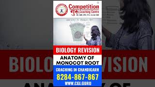 BIOLOGY REVISION  BIOLOGY  ANATOMY OF MONOCOT ROOT  biologyrevision competitionguru [upl. by Anahsohs]