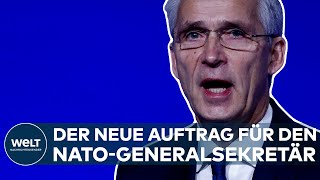 UKRAINEKRIEG Besuch in Berlin Der neue Auftrag für NATOGeneralsekretär Jens Stoltenberg [upl. by Wentworth]