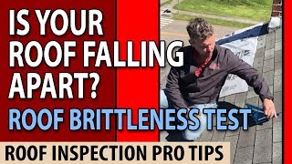 37917 Roof Brittleness Test  Shingle damages Knoxville TN [upl. by Obie277]