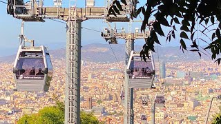 Riding Teleferic De Montjuic  360 Degree  5k  VR Experience [upl. by Llerrah]