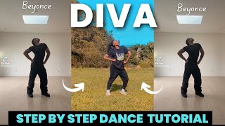 Beyoncé DIVA Tiktok Dance Tutorial STEP BY STEP  Beginner friendly [upl. by Sloane]