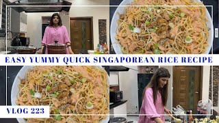 EASIEST SINGAPOREAN RICE RECIPE EVER  Vlog 223 [upl. by Cotter]