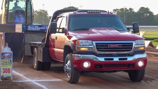 2021 Street Diesel Truck pull qualifying Thoroughbred Diesel Throwdown Red Mile Lexington KY [upl. by Niamor]