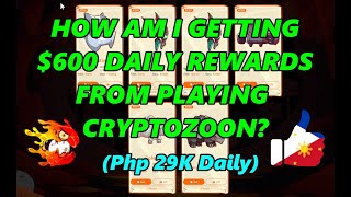 HOW TO EARN 600 Php 29k FROM CRYPTOZOON [upl. by Kensell]