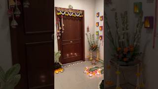 Diwali Entrance decor✨ shorts youtubeshorts diwali diwalicelebration diwalidecor indiandecor [upl. by Attekal]