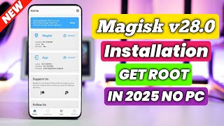 Magisk 280 Install Any Android Phone  How To Root Any Android Phone  Root Phone [upl. by Therine]