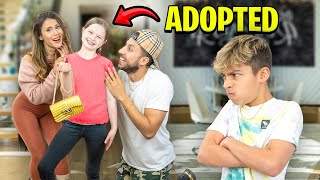 We ADOPTED a GIRL But Our SON Gets JEALOUS ft Jordan Matter [upl. by Ielhsa]