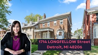 1714 LONGFELLOW Street Detroit MI 48206 [upl. by Eseilana]