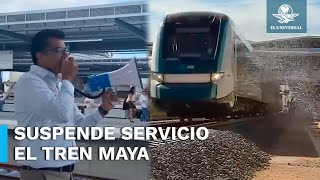 Tren Maya anuncia suspensión de servicio por lo que resta del año [upl. by Hajile741]