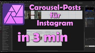 CarouselPost in Affinity Photo in 3 Minuten erstellen [upl. by Grantley]