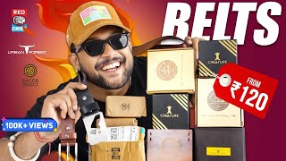 10 Best Leather Belts For Men 🔥Bacca Bucci Contacts  Accessories For Men Amazon Haul  ONE CHANCE [upl. by Gayelord364]