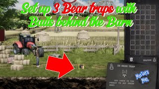 Mr Prepper Guide Setup 3 bear traps with baits behind the Barn [upl. by Ordep]