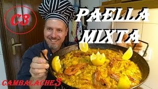 PAELLA MIXTA CARNE amp MARISCO FACIL Y SENCILLA [upl. by Tezile]