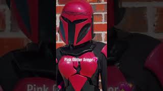 I like pink💖 mandalorian starwars trend pink glitter armor paint pinkmandalorian [upl. by Bullock]