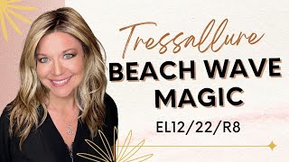 BEACH WAVE MAGIC Wig Review  EL1222R8  Tressallure [upl. by Ahsinek]