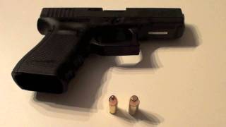 Glock 23 Gen4 load unload field strip shooting [upl. by Arikahs335]