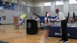 Maclay School NHS Induction 2024 [upl. by Katzen707]