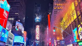 NYC Times Square New Years Eve 2024 Ball Drop Countdown Full [upl. by Natsrik]