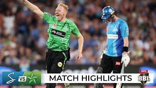 Stars spoil Strikers New Years Eve party at Adelaide Oval  BBL12 [upl. by Anaidirib]