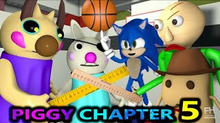 baldi and sonic vs piggy teacher chapter 5 school [upl. by Sheridan626]