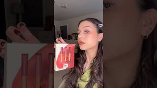 Ilia Beauty’s holiday lip set iliabeauty lipliner makeupswatches lipcombo lippie lipset [upl. by Anujra]