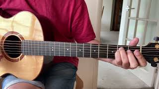 Woodcutters song Robin Williamson guitar lesson standard tuning [upl. by Eyahs809]