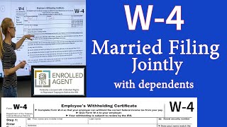 W4 for Married filing jointly with dependents w4 Married filing jointly withholding [upl. by Noir]