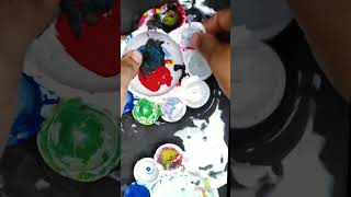 Painting palettes cleaning easyway cleaning trending art painting youtubeshorts [upl. by Manaker]