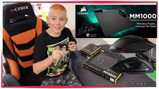 КОВРИК ЗАРЯЖАЕТ МЫШКУ Corsair MM1000 GAMING Кастомизация мыши Corsair Gaming Dark Core SE RGB [upl. by Einoj37]